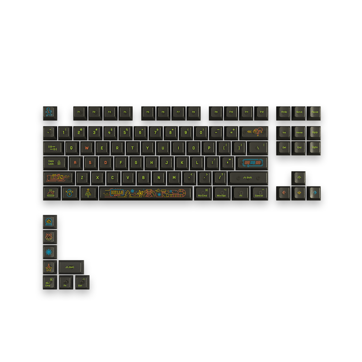 QKA KEEB - Xmas NEONight Keycap Set