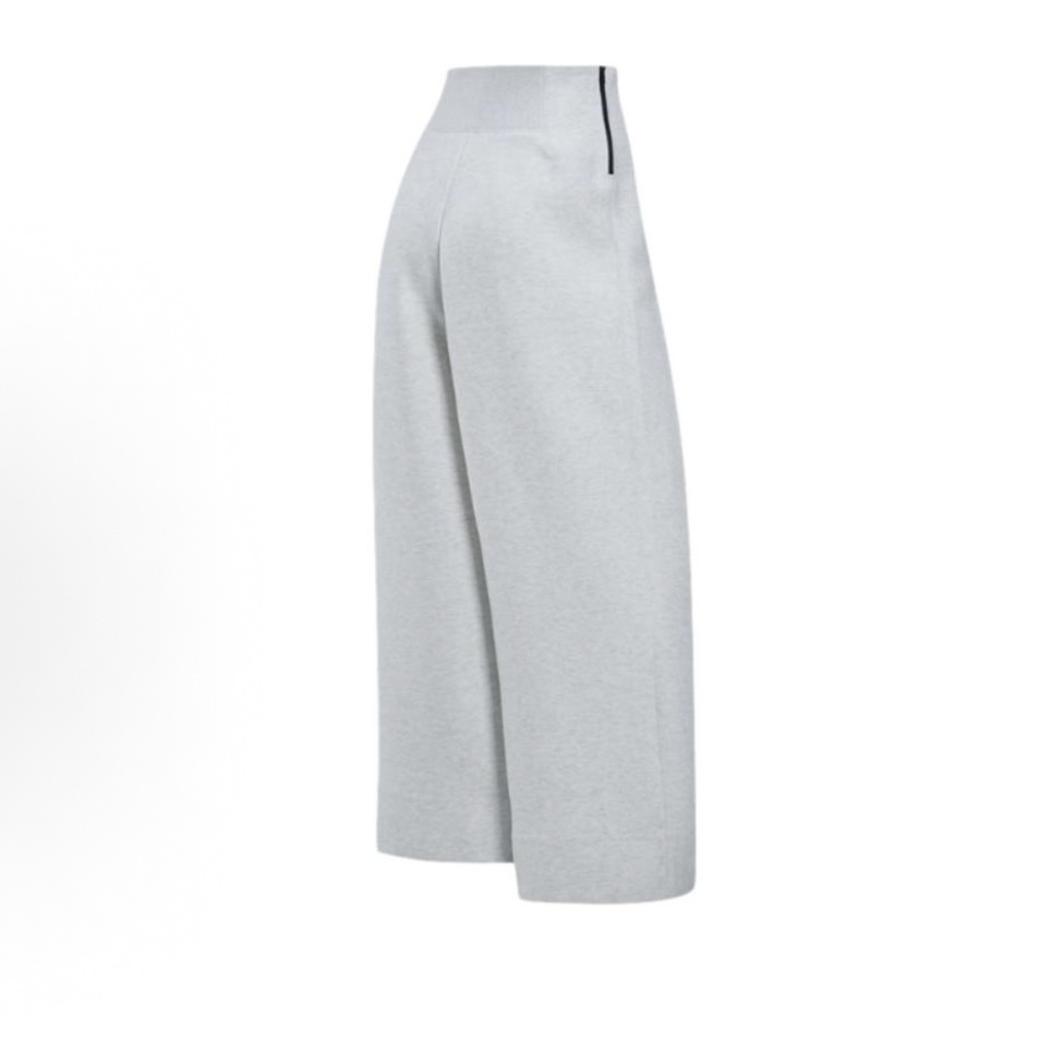 -(B5c04)-NIKE SPORTSWEAR TECH FLEECE 皺摺太空棉褲 高腰 寬褲 闊腿褲 長褲 女款 灰色- FV8053 013