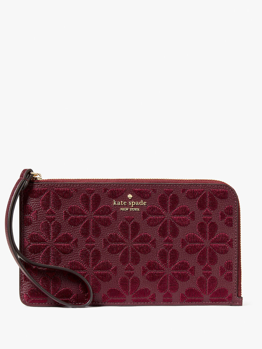 【直播】Kate Spade LL1114506 刺繡拉鍊手腕包 (KL857)