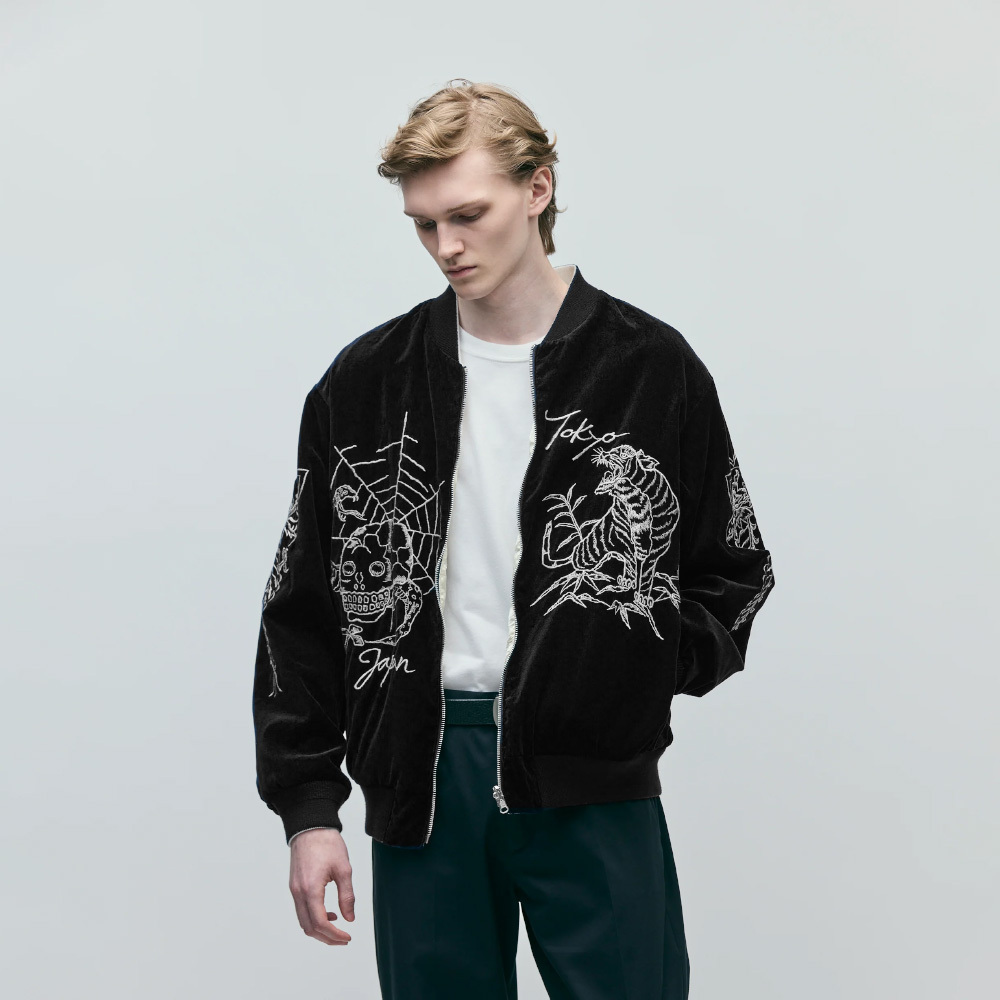 Neighborhood Souvenir Jacket 黑色 雙面穿橫須賀 252AQNH-JKM03