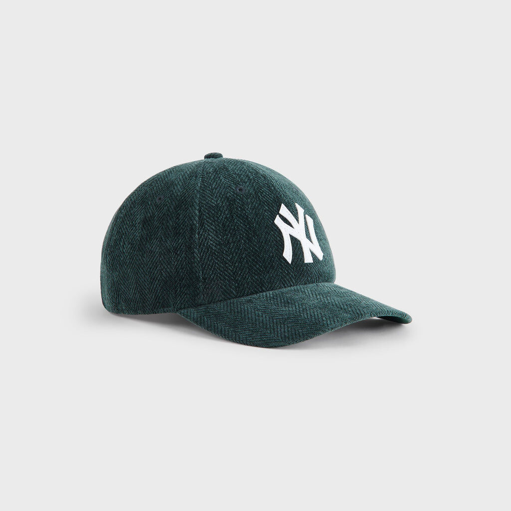 2025AW Kith & '47 for the New York Yankees Herringbone Velour Hitch Classic Cap 紐約 洋基 人字紋 編織 調整扣 棒球帽 帽子 現貨 KHM051253