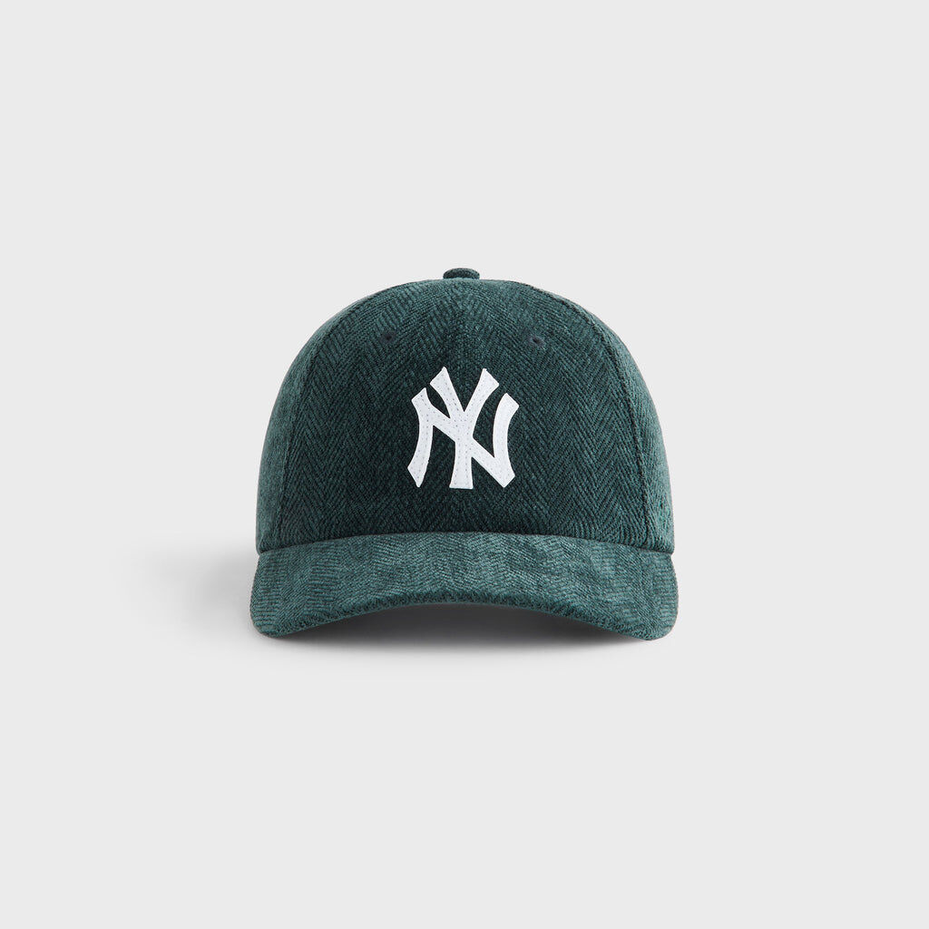 2025AW Kith & '47 for the New York Yankees Herringbone Velour Hitch Classic Cap 紐約 洋基 人字紋 編織 調整扣 棒球帽 帽子 現貨 KHM051253