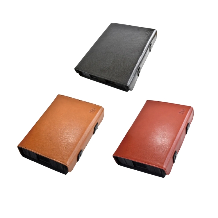 VanNuys E163 Premium 12 格牛皮耳機收納盒