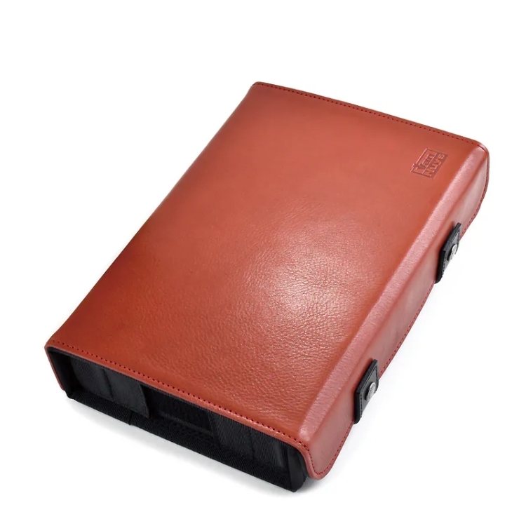 VanNuys E163 Premium 12 格牛皮耳機收納盒