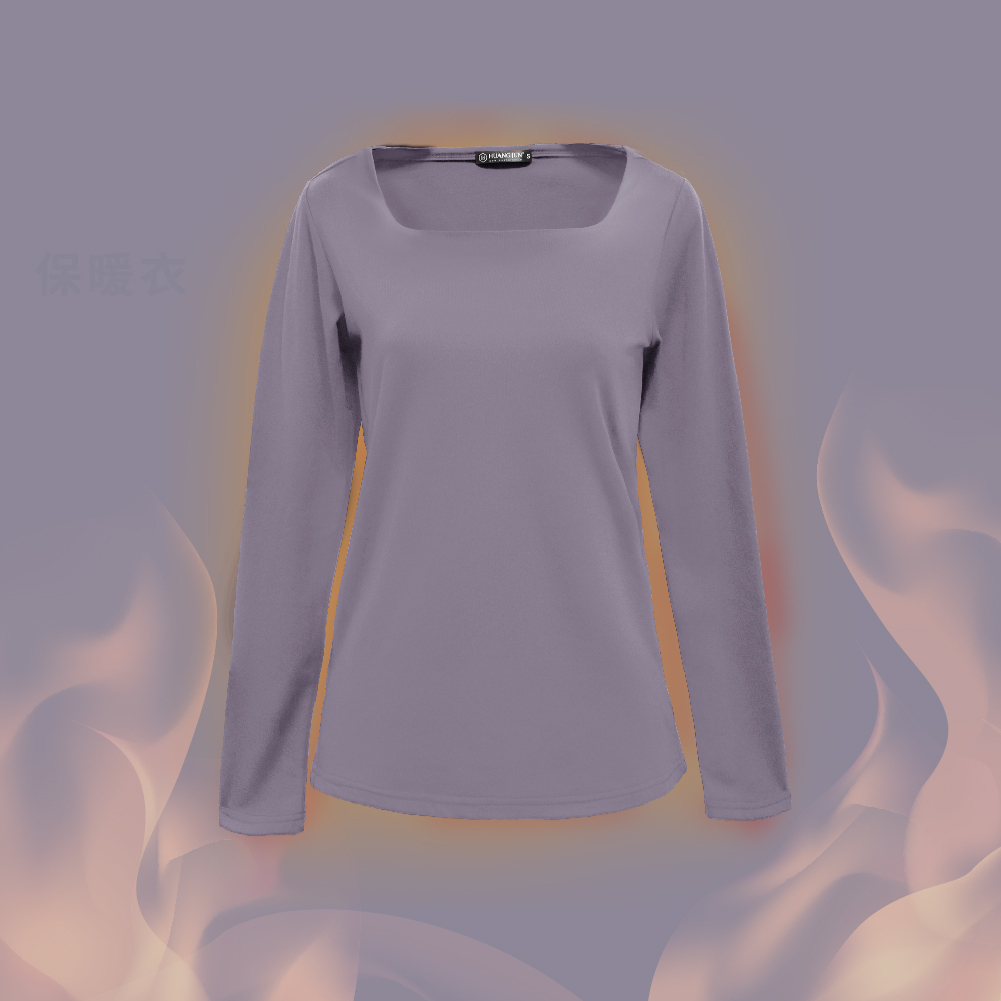 【方領】速暖絨保暖衣3.0-薰衣紫