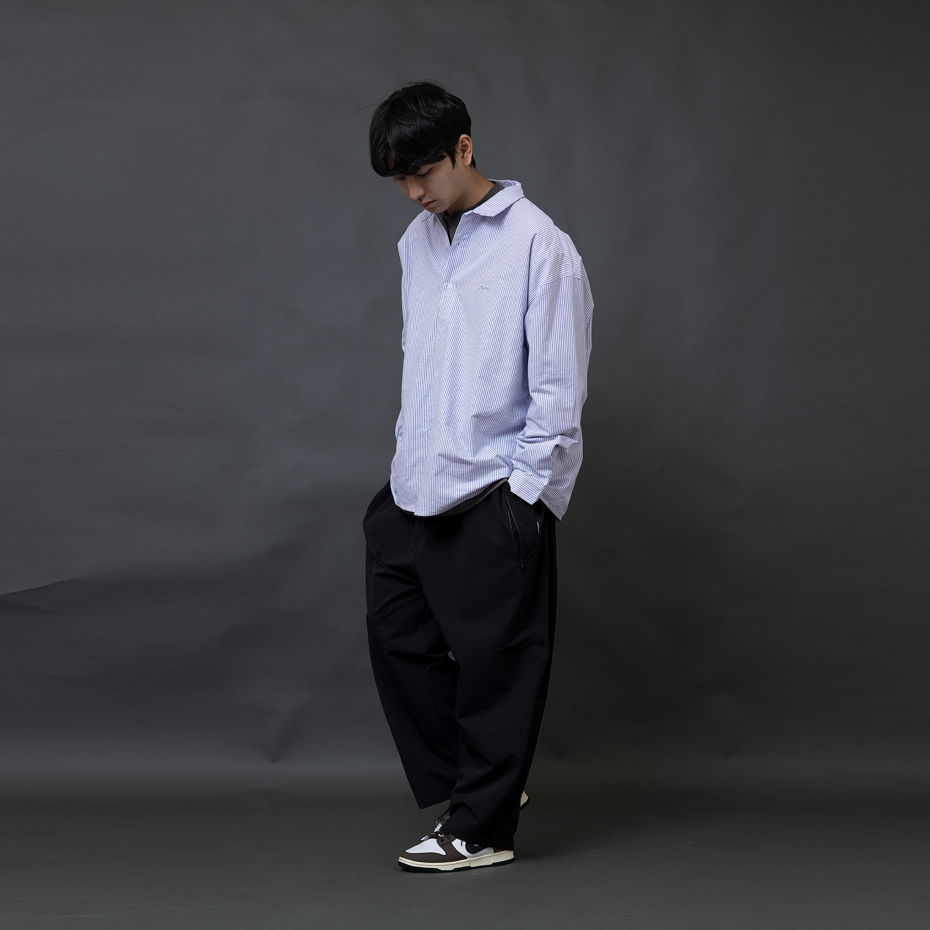 "現貨" ANST 內刷絨側折錐形褲 ST.68