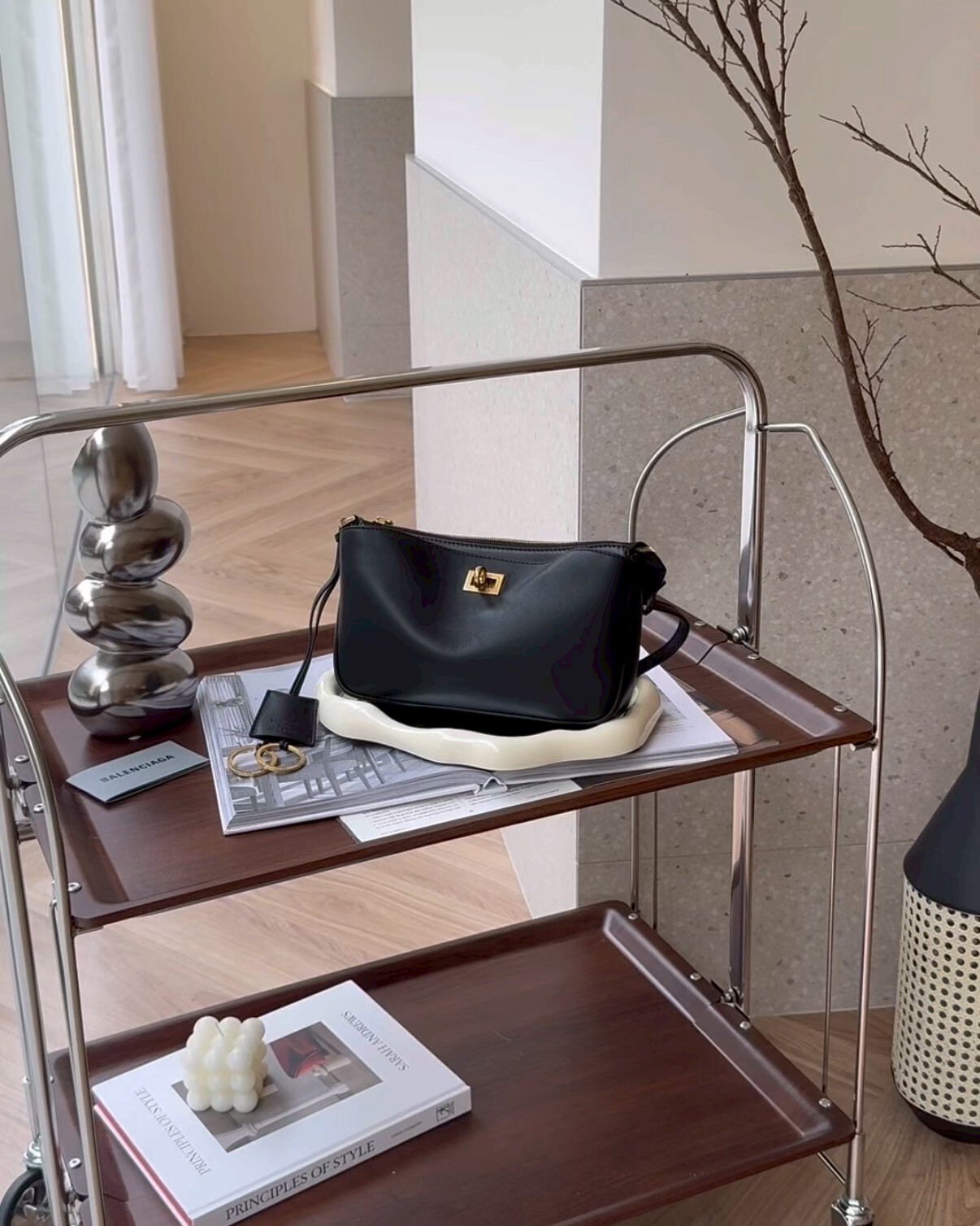 BALENCIAGA｜RODEO 腋下包 黑金