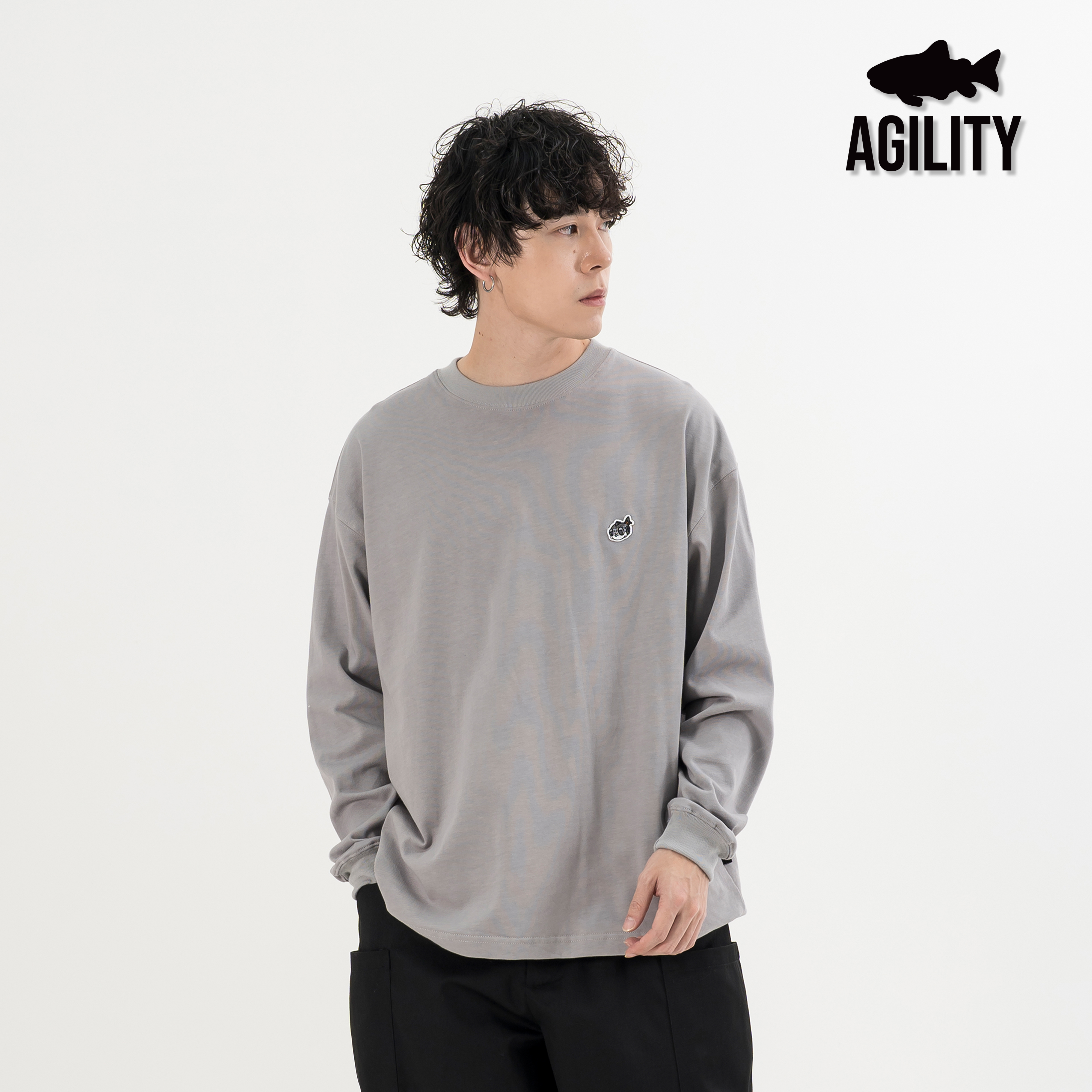 AGILITY Embroidery Logo Heavy LS Tee 鮭魚丸刺繡 長袖 Tee [RS8-LG2]