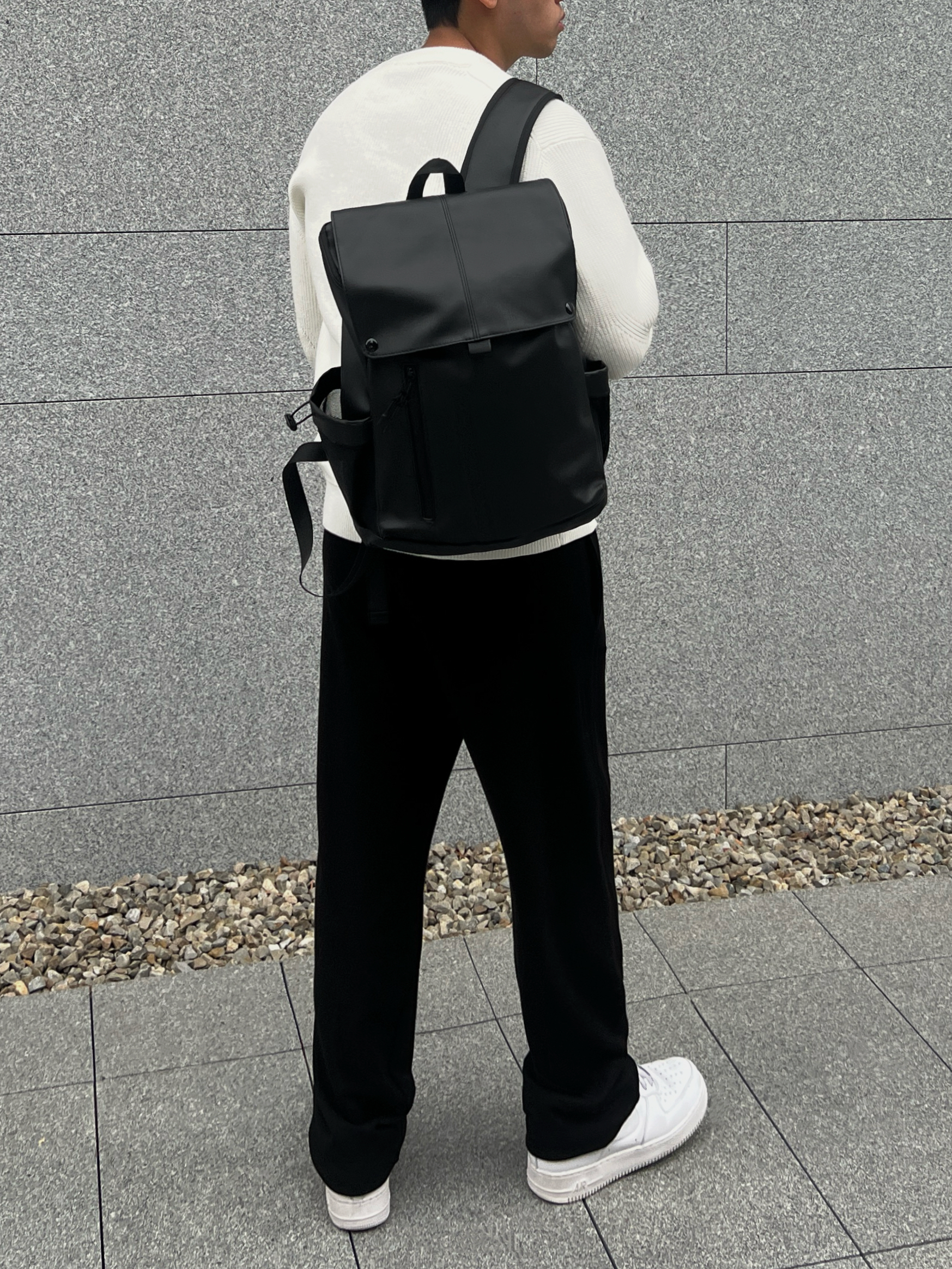 [1atm] 霧革-都會翻蓋後背包