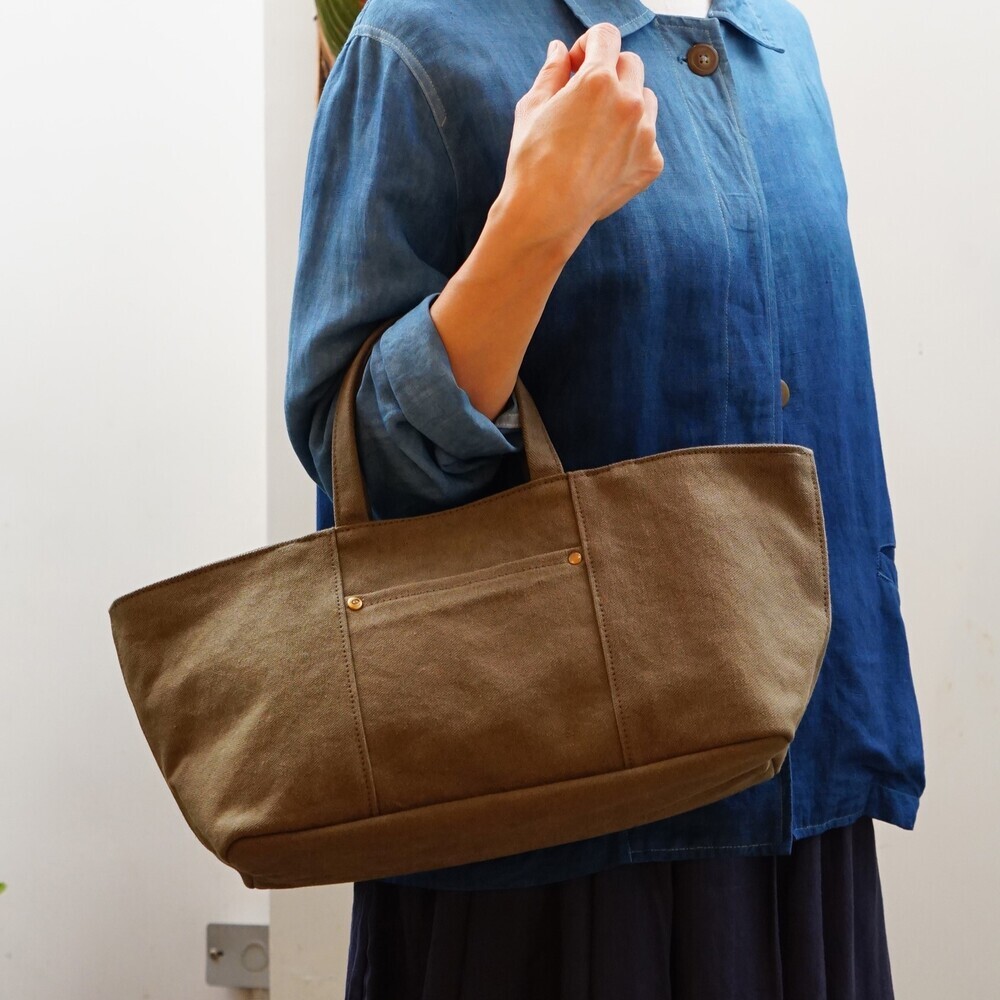 méng阿萌 風格手提包 軍綠