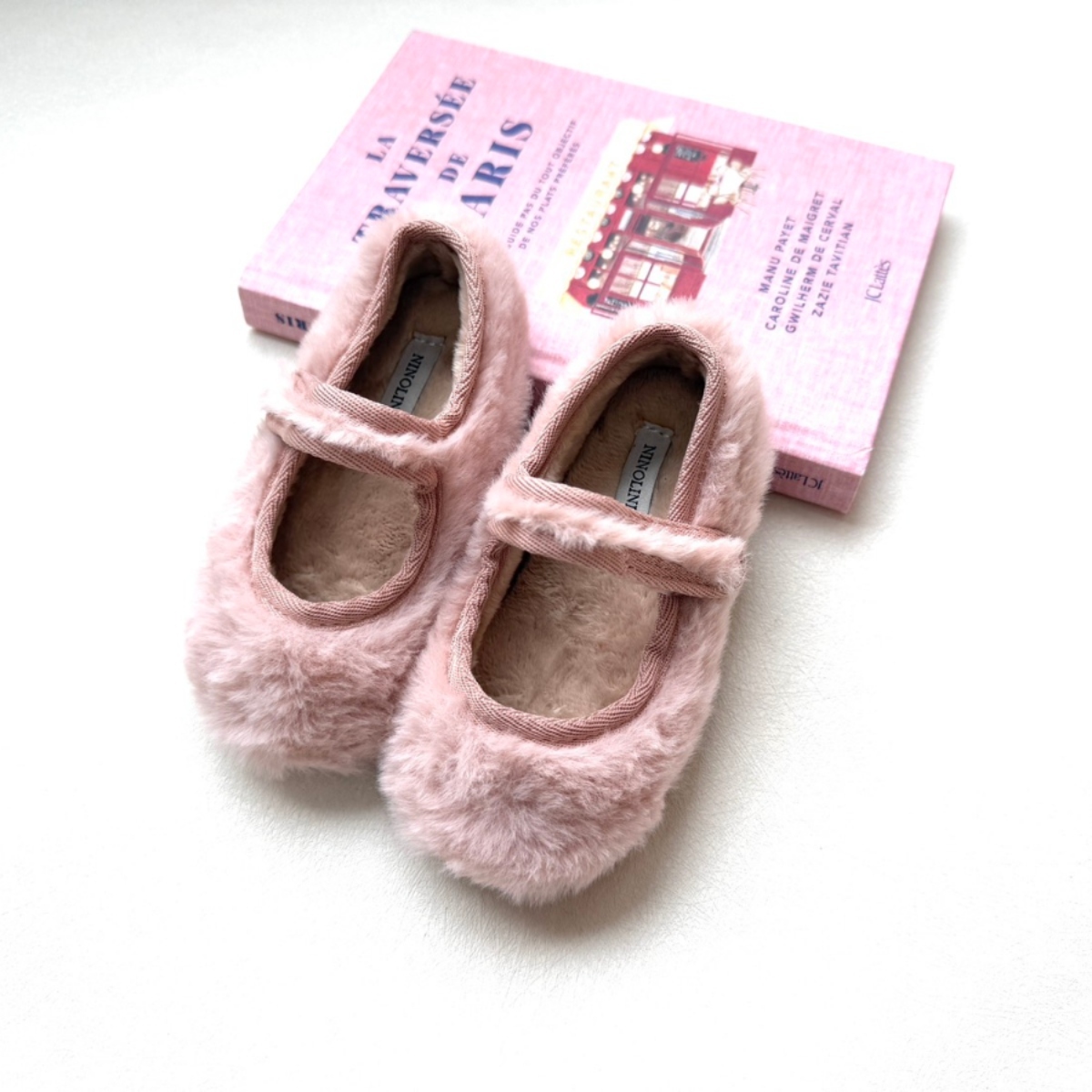 NINOLINDO 毛絨瑪莉珍鞋 FUR maryjane - pink