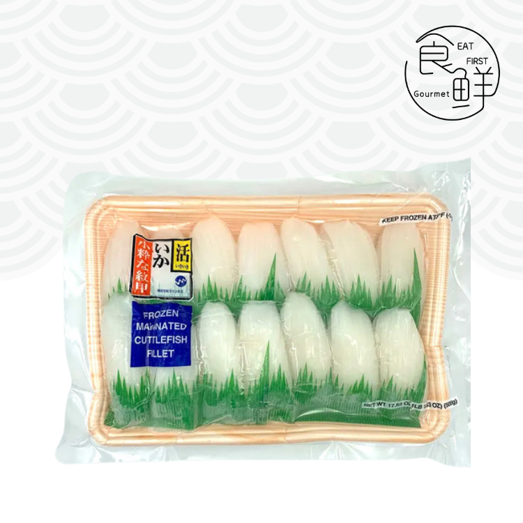 日本笹目紋甲 (墨魚片) 500克 (急凍 -18°C)