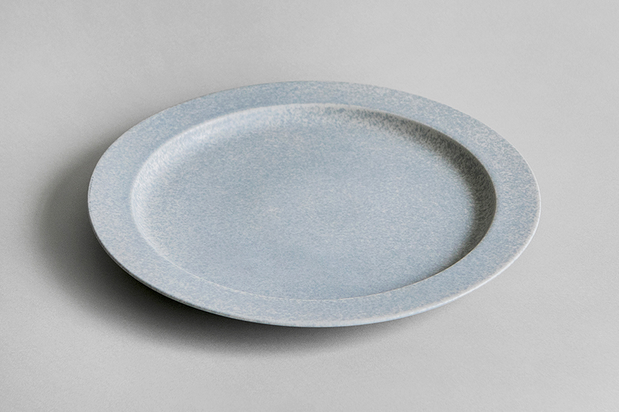 yumiko iihoshi porcelain - 一日盤 早晨/淺灰藍