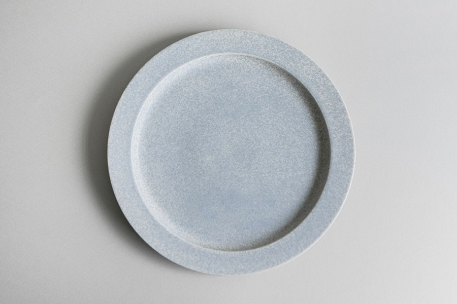 yumiko iihoshi porcelain - 一日盤 早晨/淺灰藍