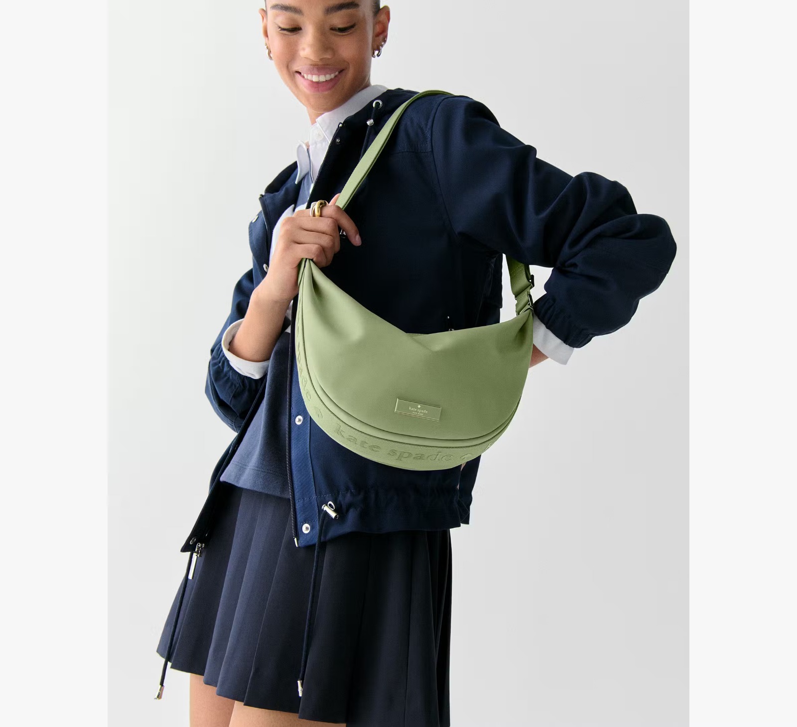 【直播】Kate Spade LL1114514 Carter Nylon 斜咩袋 (KL966)