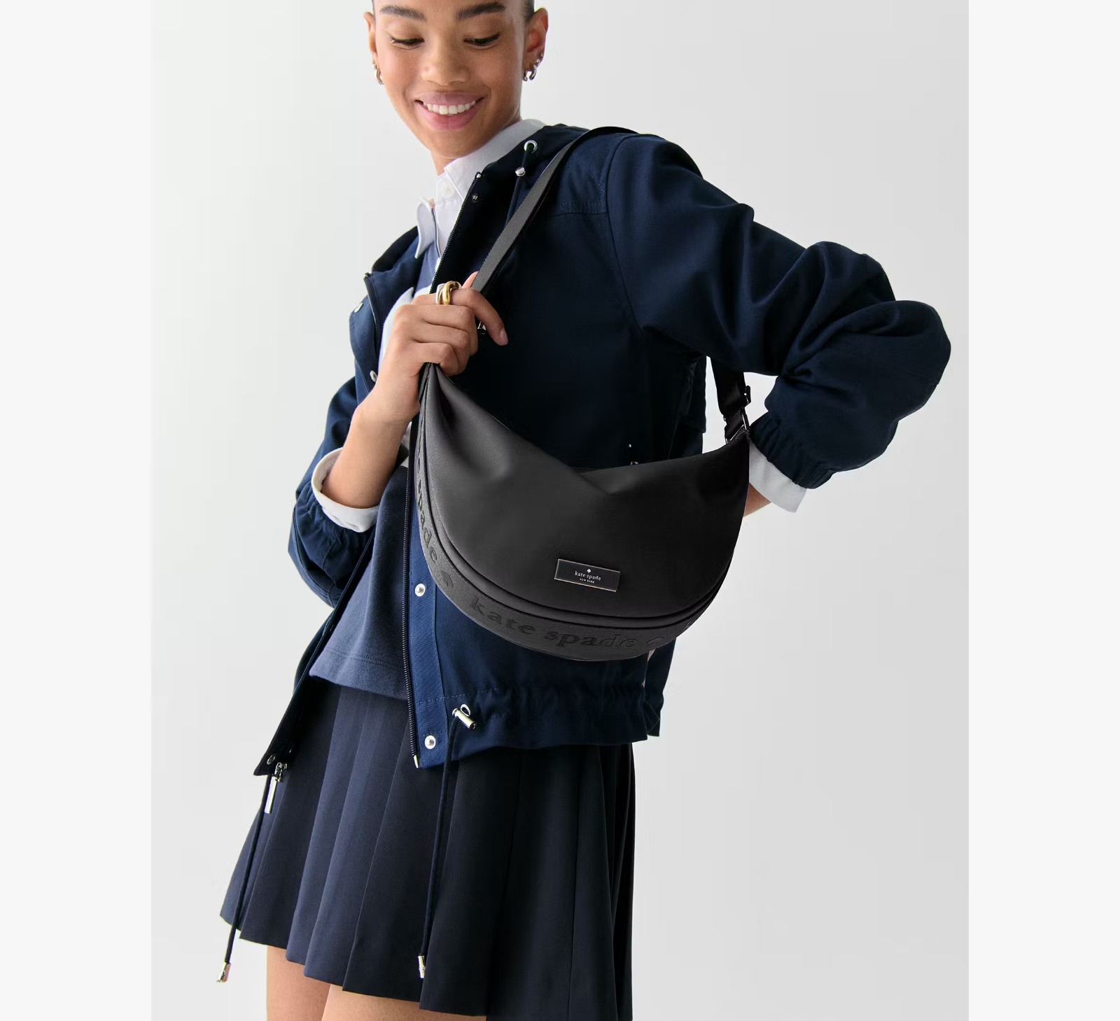 【直播】Kate Spade LL1114514 Carter Nylon 斜咩袋 (KL966)