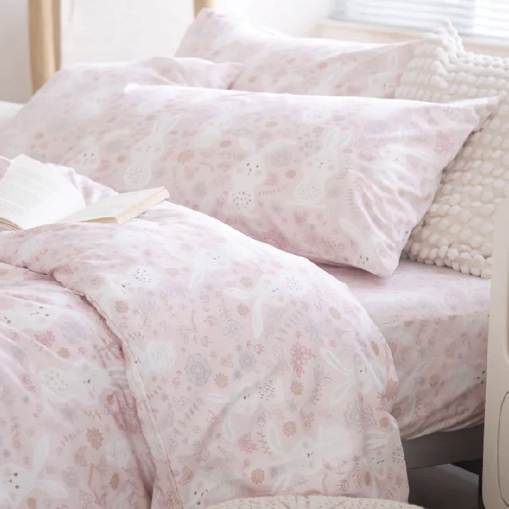 300織長絨棉兩用被 | 森林小兔 DR906