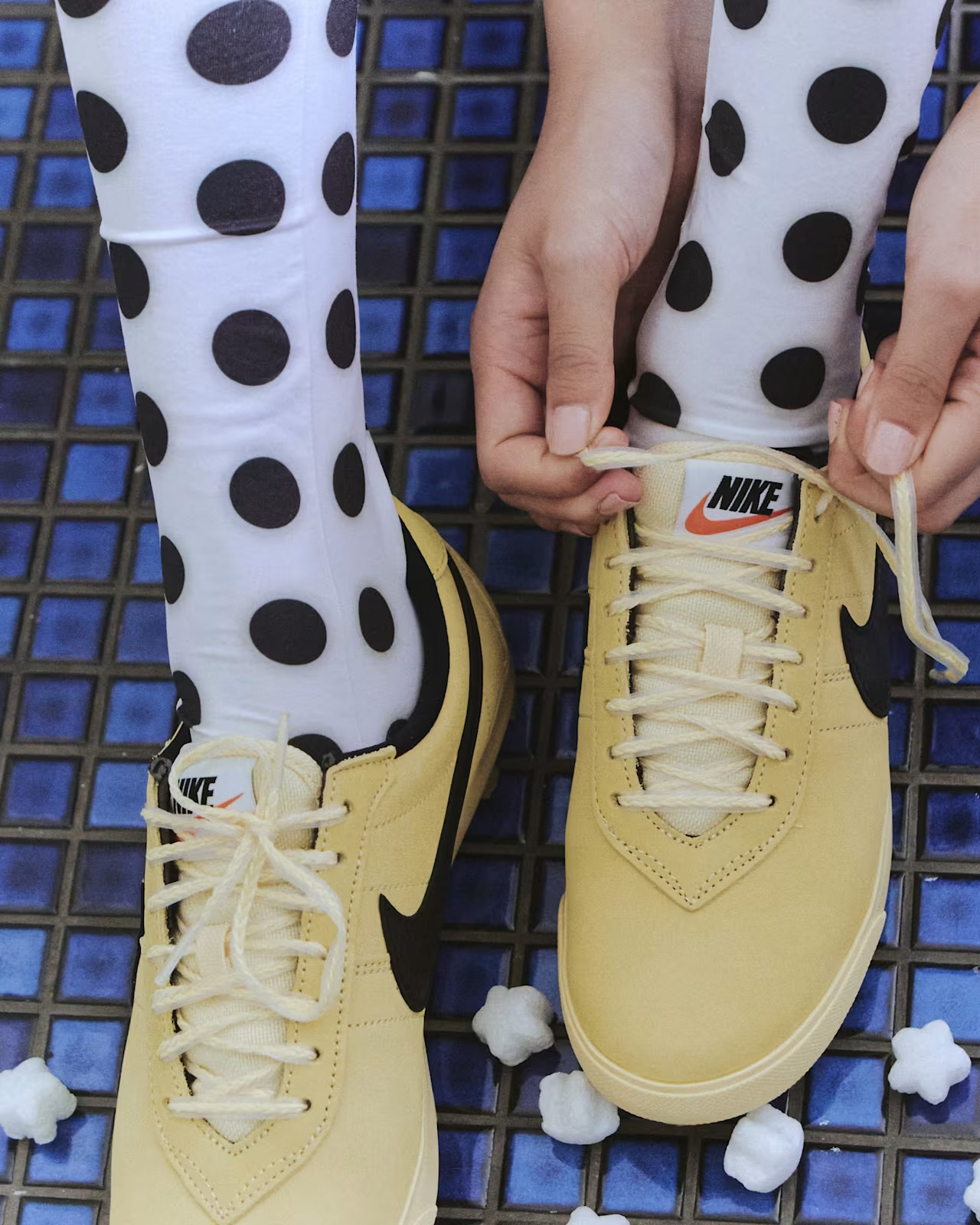 Astrograbber x Nike Waffle Trainer Soft Yellow and Black 黑黃 IH2341-700