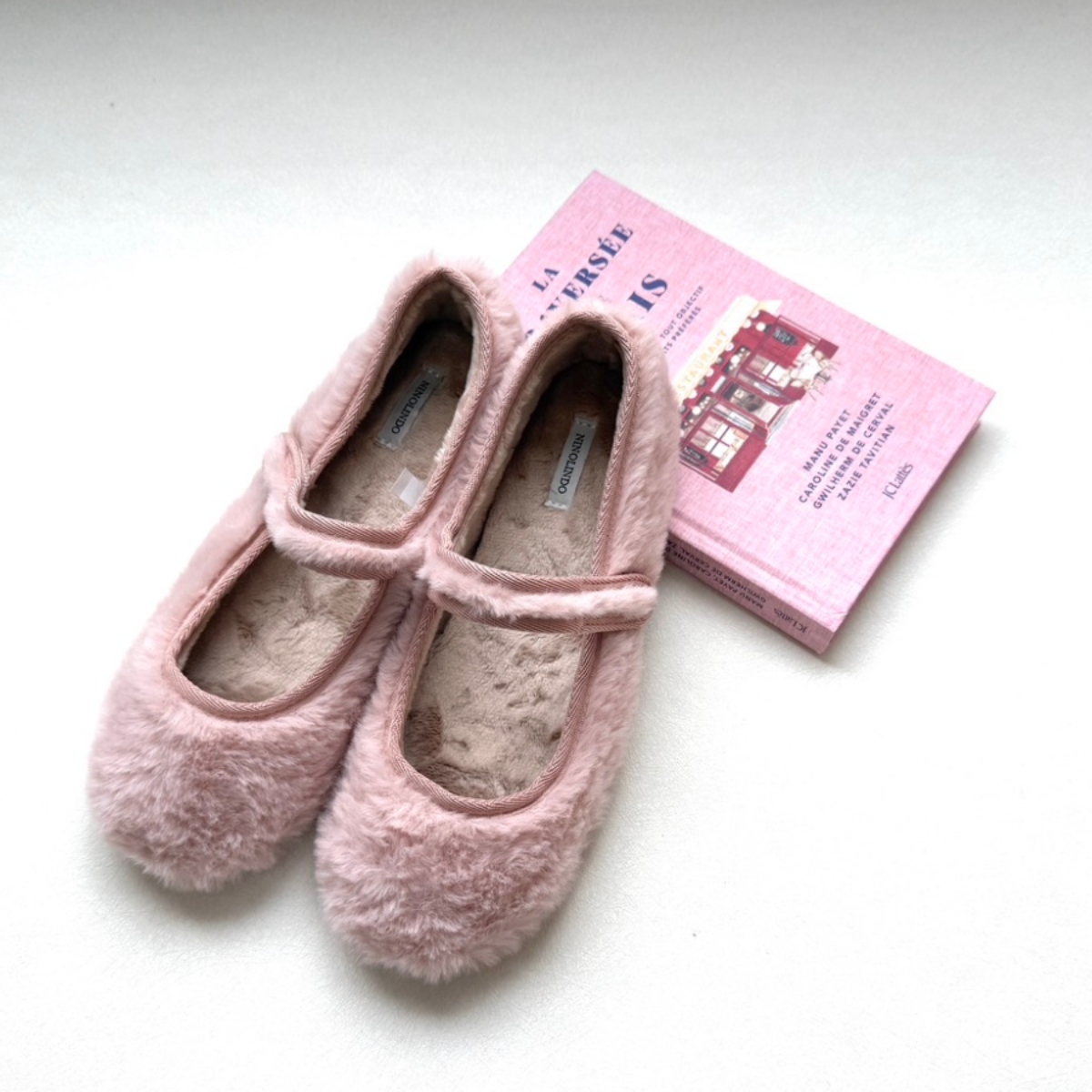 NINOLINDO 毛絨瑪莉珍鞋 FUR maryjane(大人款) - pink