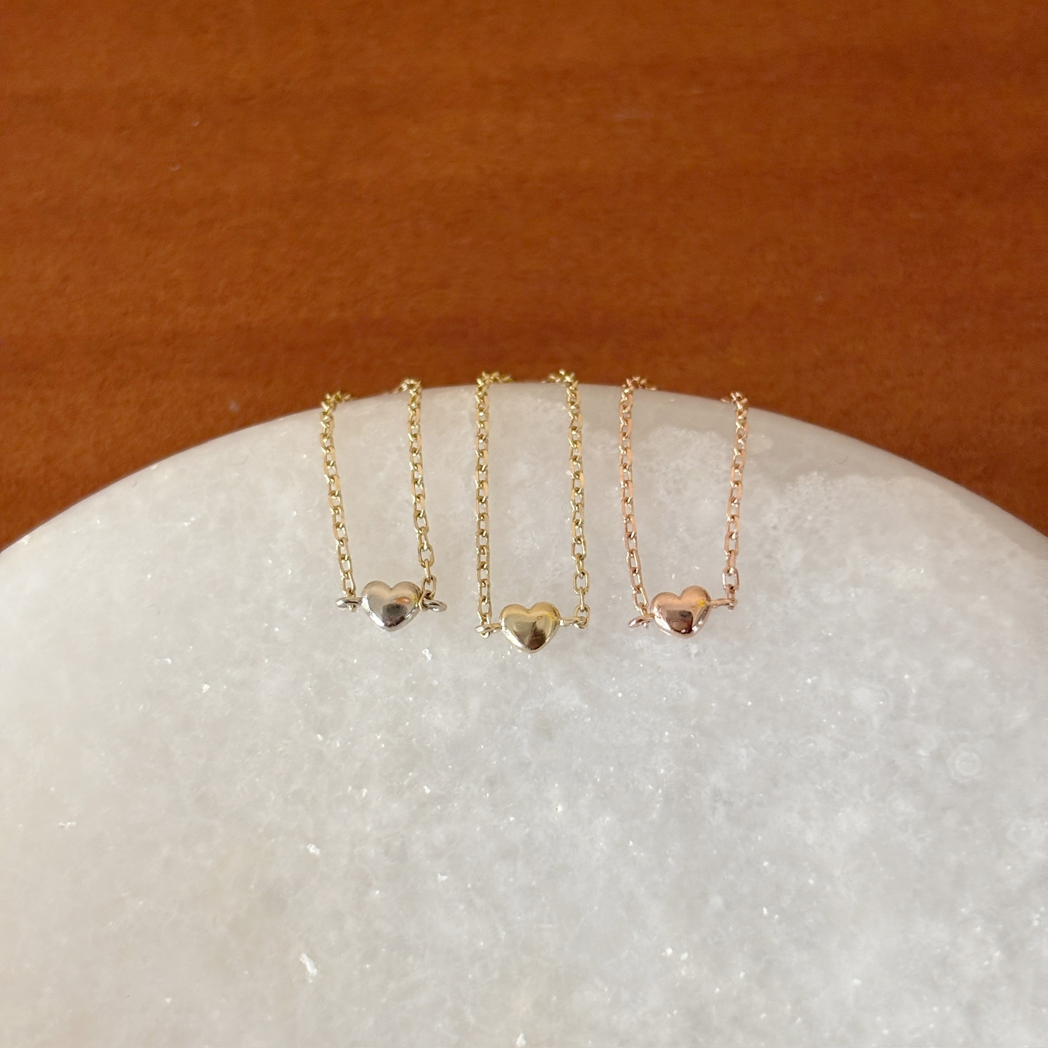 14K小澎澎愛心鏈戒