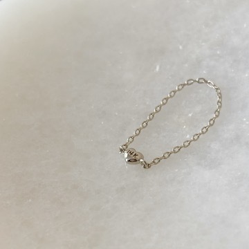 14K小澎澎愛心鏈戒