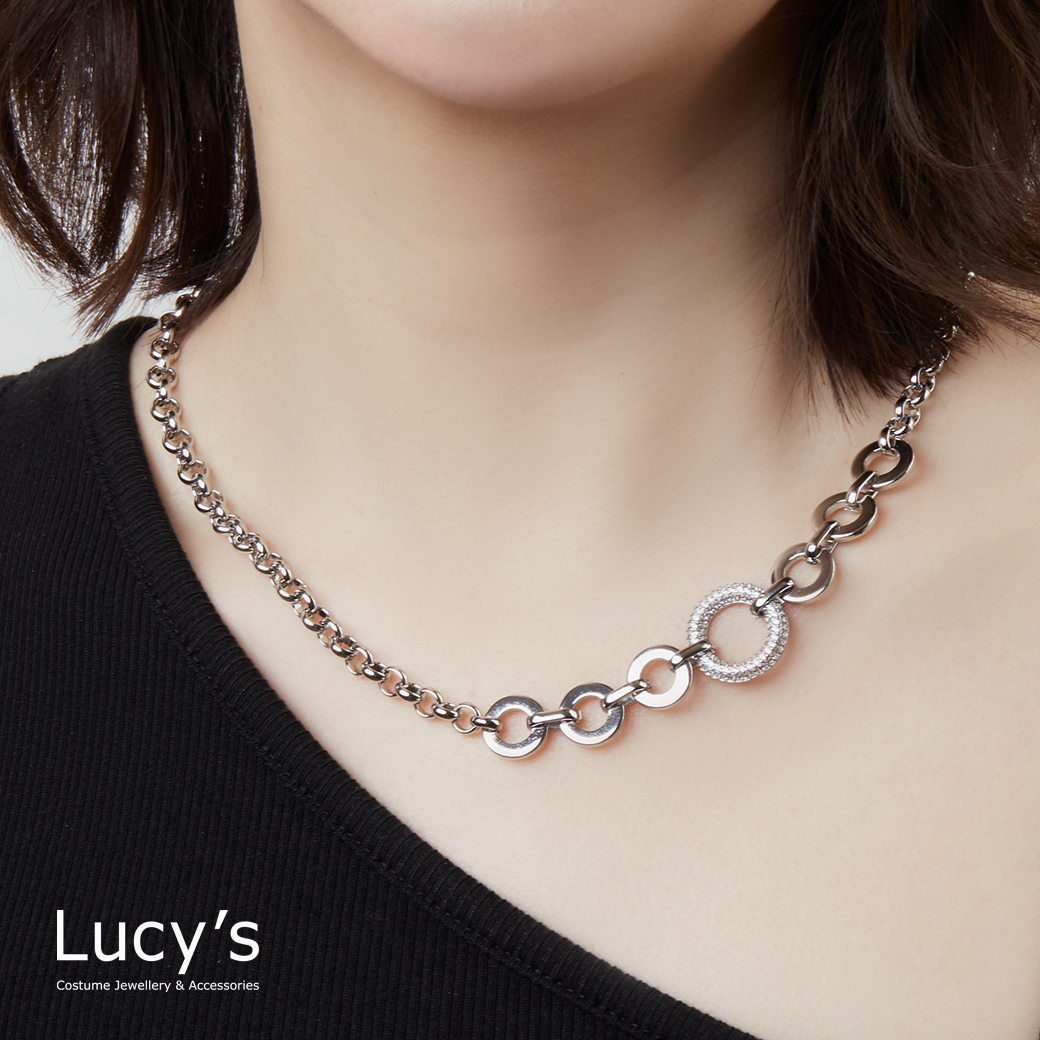 光環疊影 項鍊 (二色) (125362/125363)