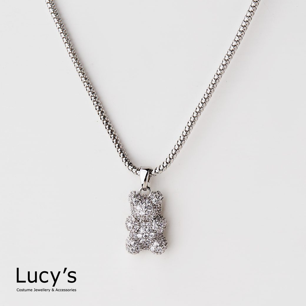 滿鑽熊 項鍊 (124665)