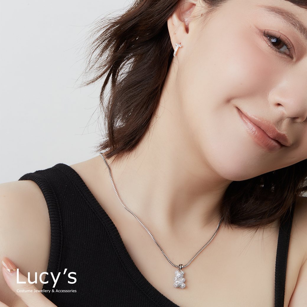 滿鑽熊 項鍊 (124665)