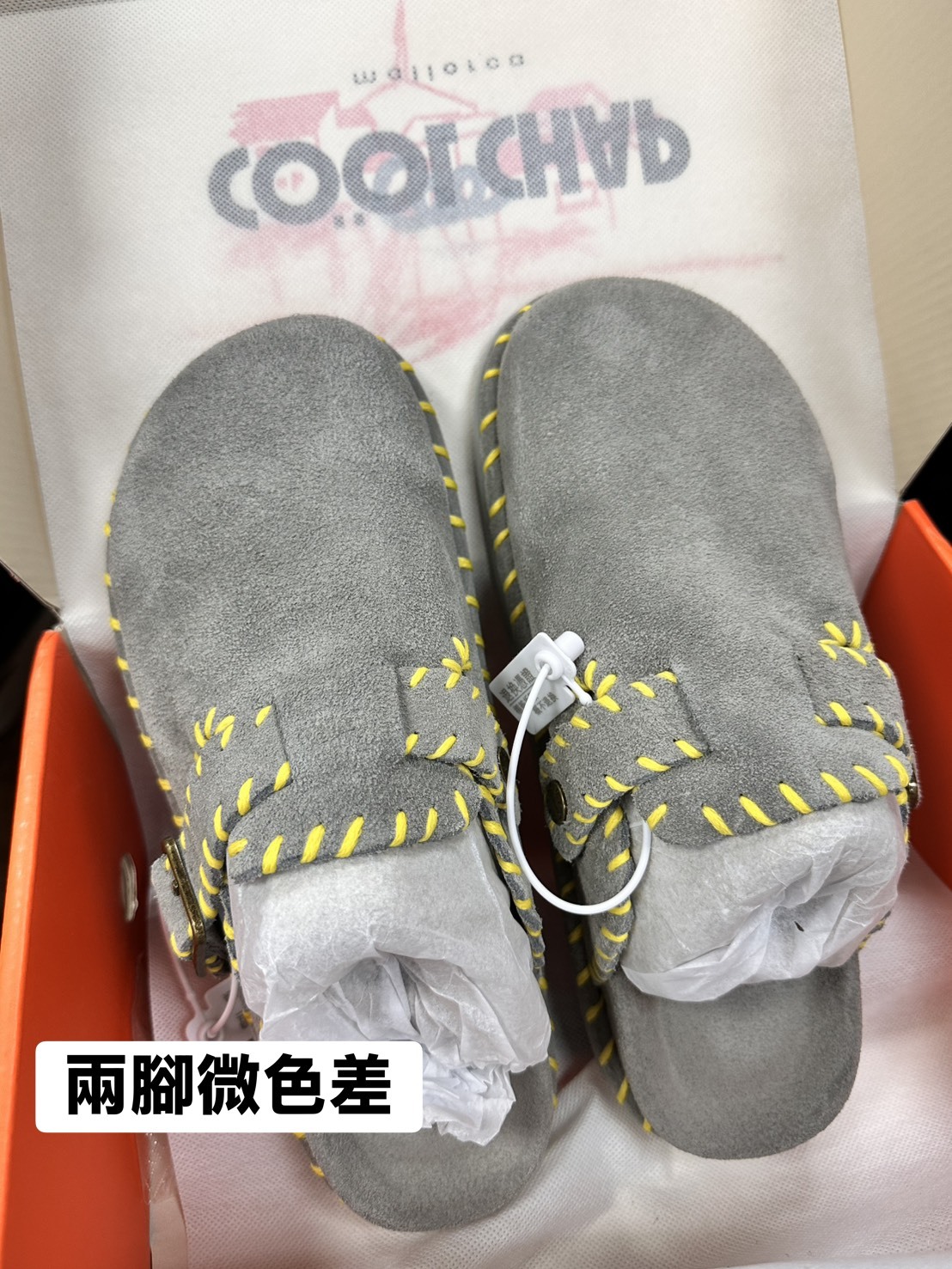 <⚠出清大雜燴⚠> NG品-25cm-🧵西班牙小眾品牌🇪🇸Cool Chap撞色縫線 勃肯鞋