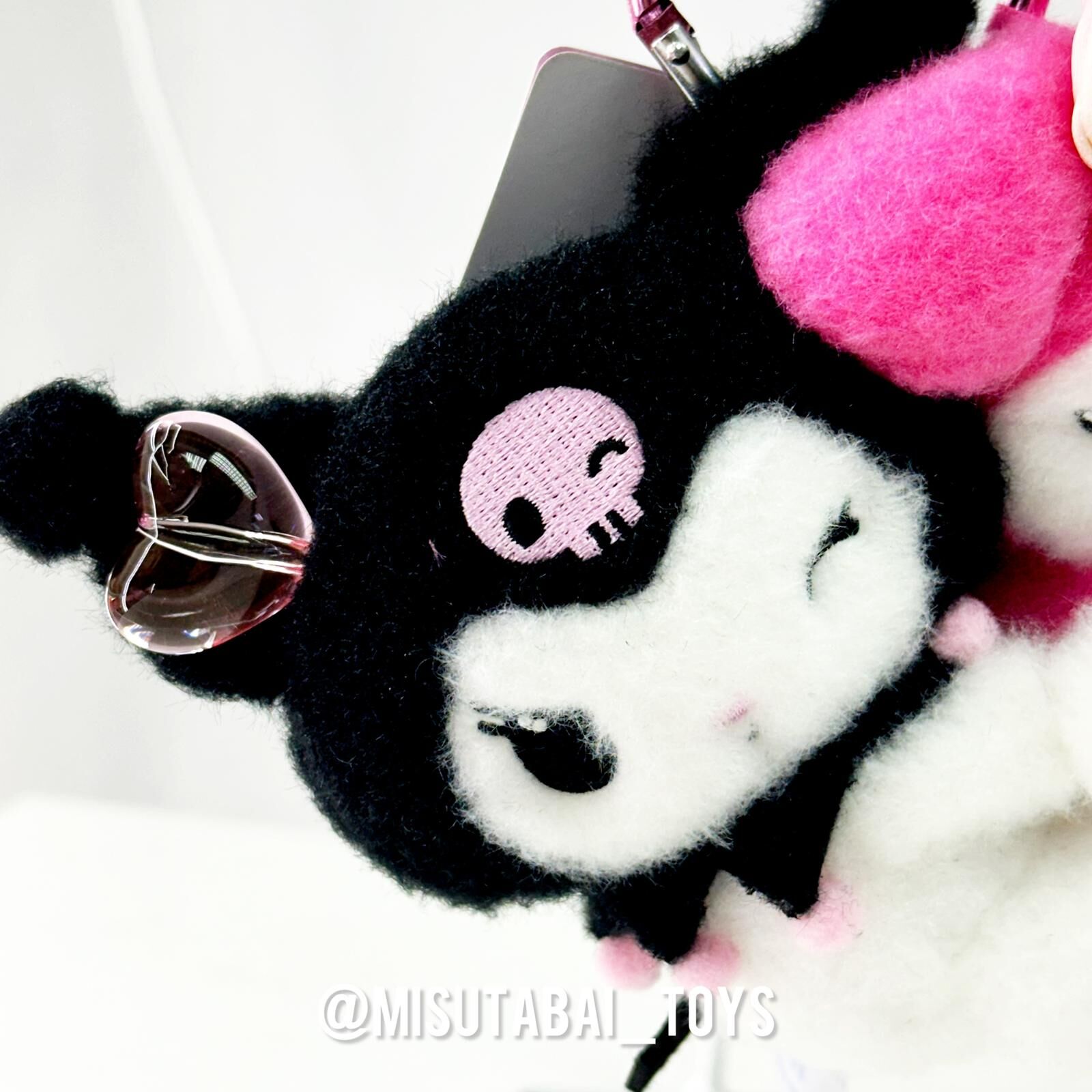 My Melody & Kuromi Pastel Dreamland Plush Keychain (Wink)