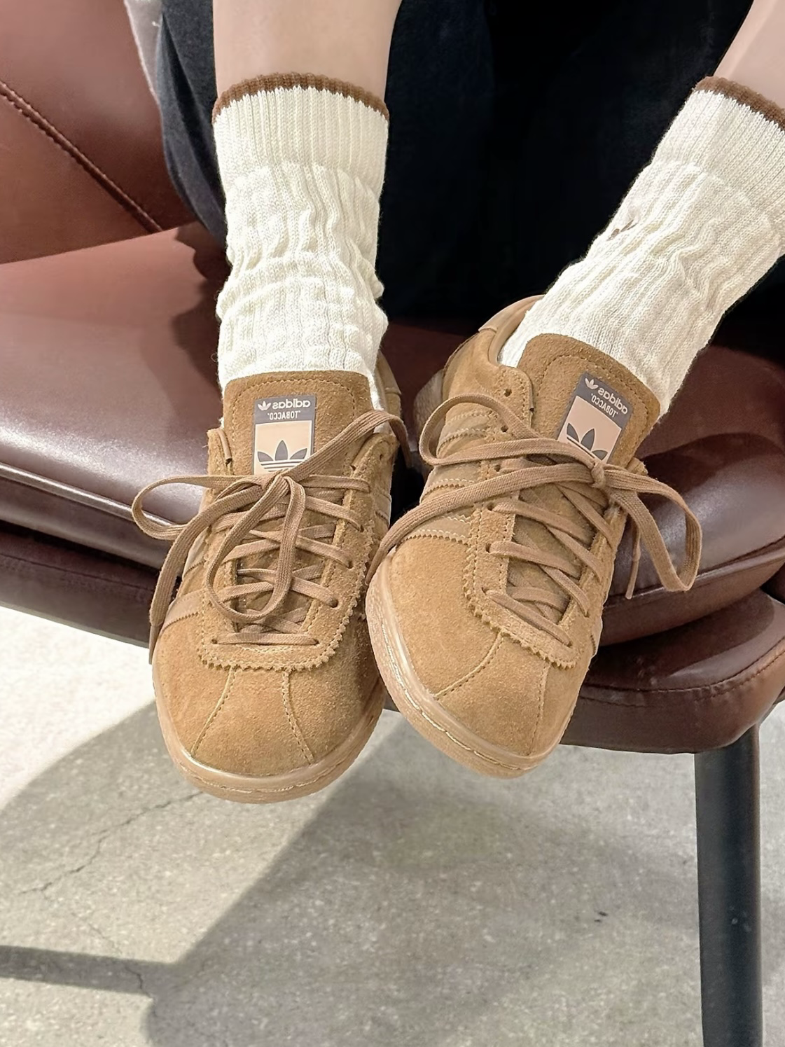 Adidas originals Tobacco 棕色 麂皮 JP9651