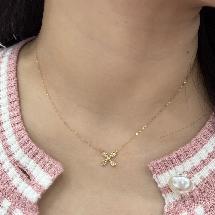 18K金鑽石頸鏈