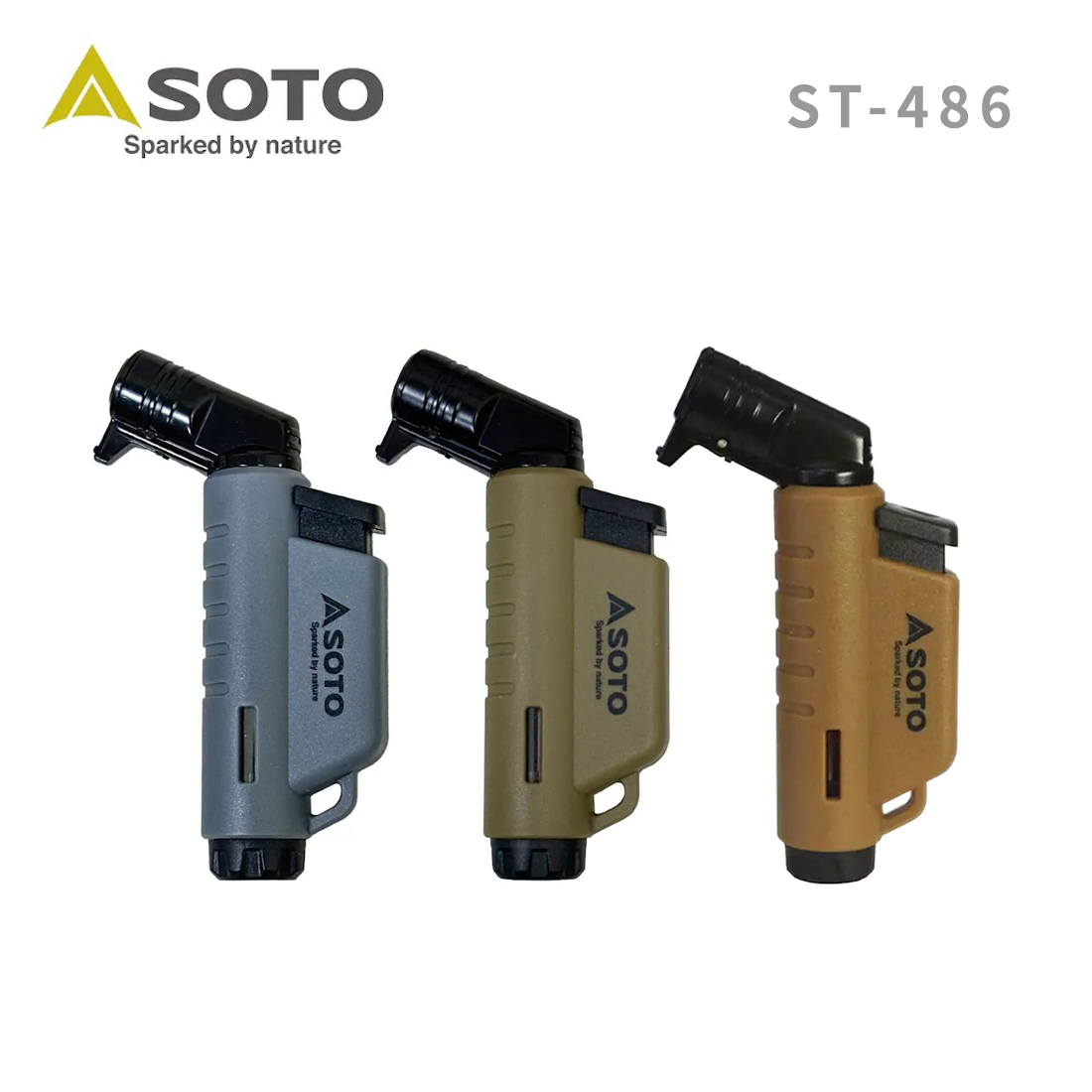 【日本SOTO】L型填充式掌中點火器 ST-486 GC12