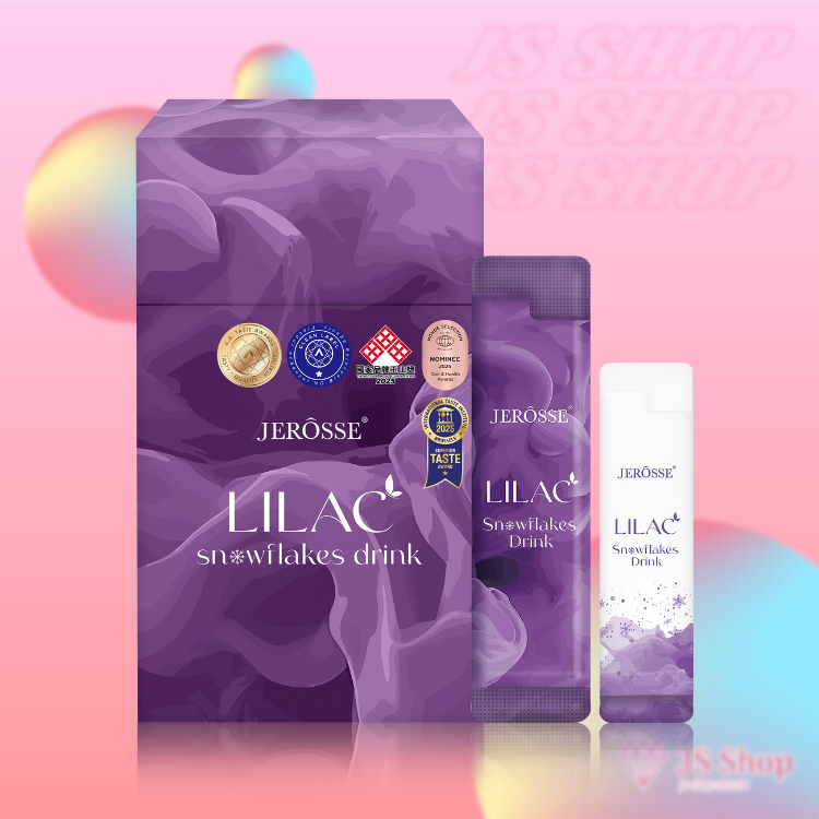 JEROSSE 婕樂纖 雪花紫纖飲 (蔓越莓風味)  (14份/盒) 漂浮微泡飲/微氣泡莓果飲 喝水神器 官方授權正品