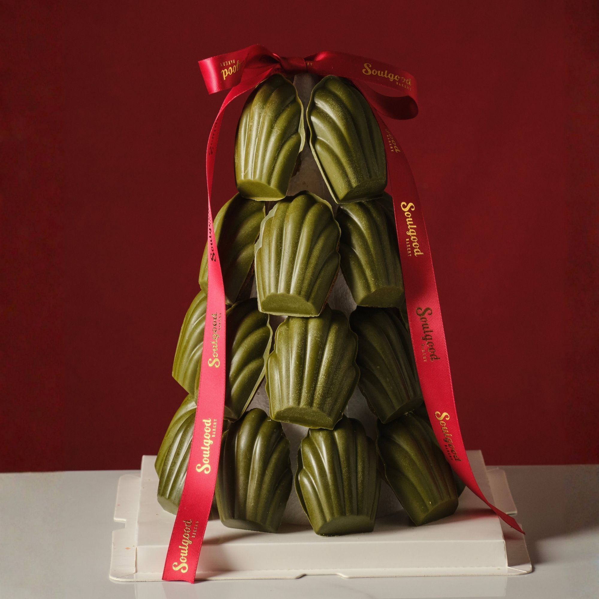 Matcha Madeleine Christmas Tree