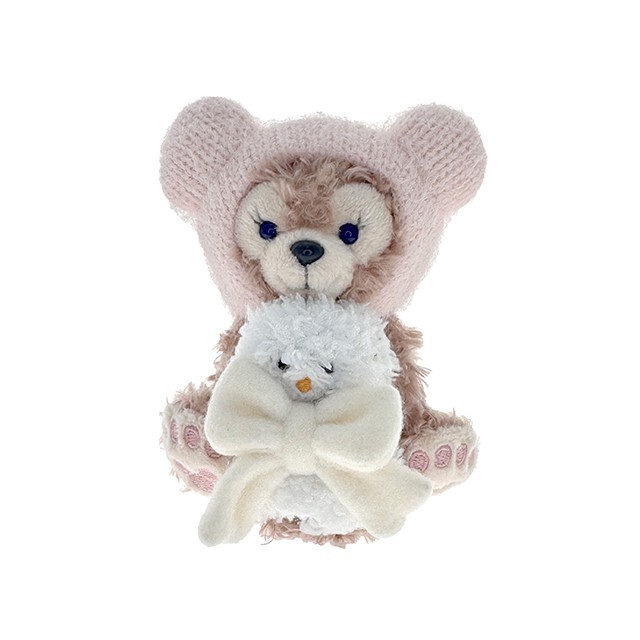 冬日暖洋洋 達菲 Duffy 與好友 雪莉玫 ShellieMay 絨毛 鑰匙圈 吊飾 -香港迪士尼樂園