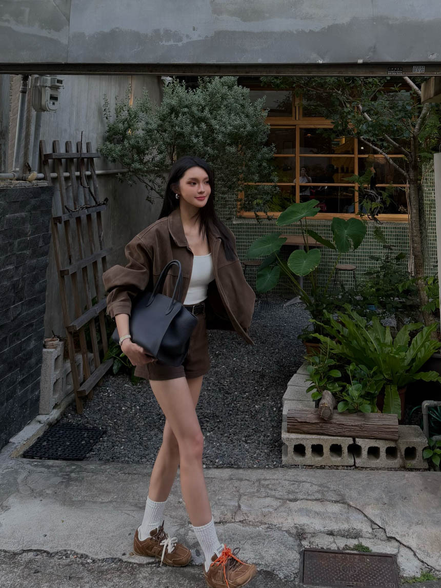 水洗牛仔土色系短褲*4色