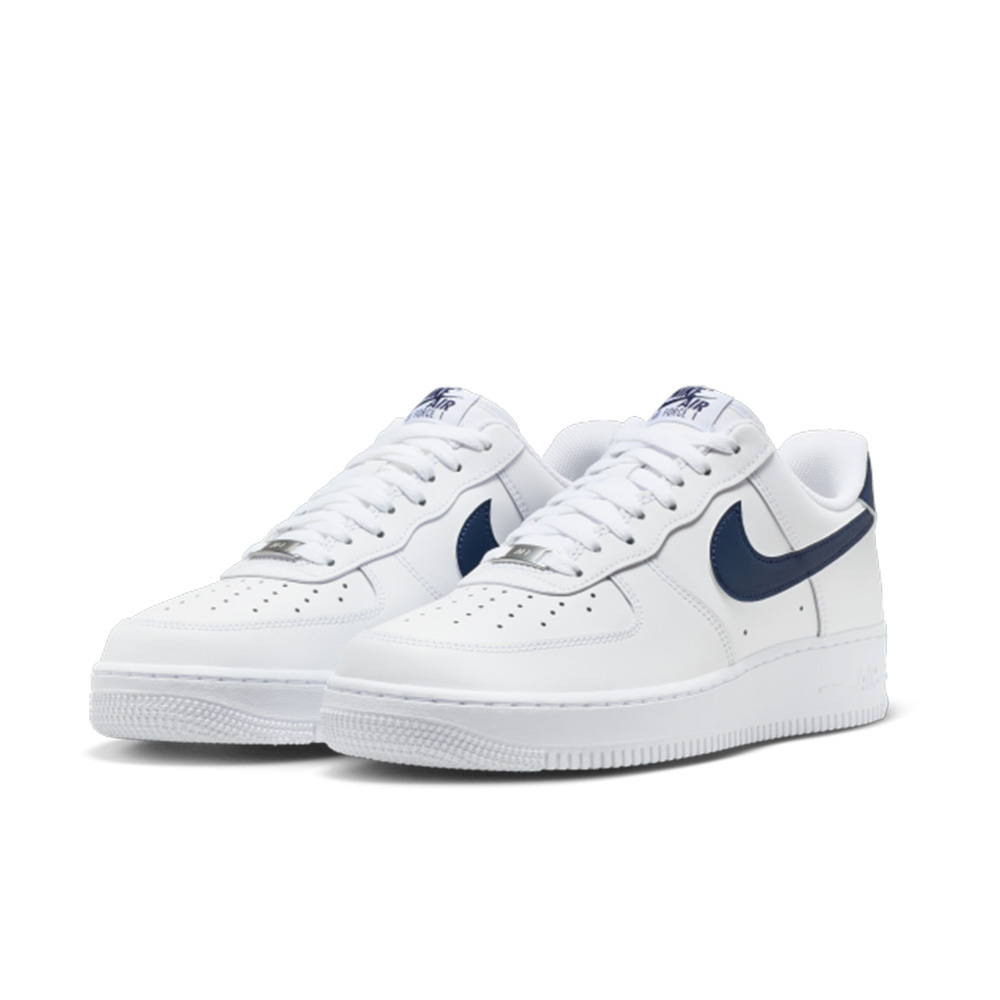 Nike Air Force 1'07 AF1 深藍勾白鞋 FJ4146-119