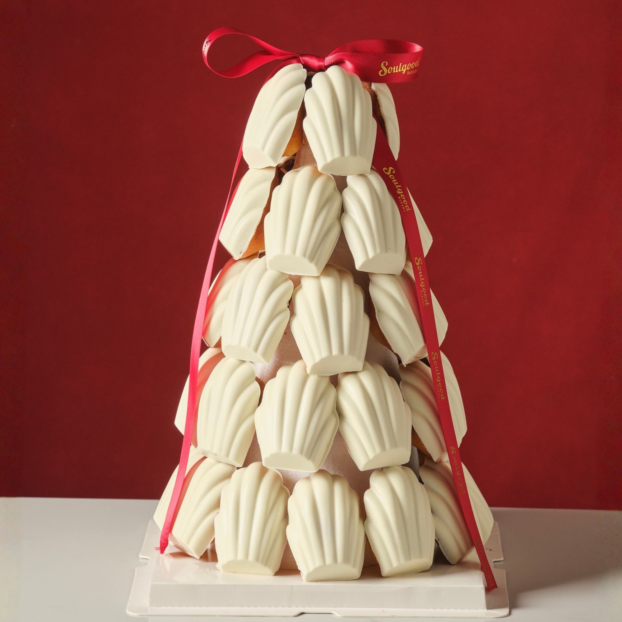 White Chocolate Madeleine Christmas Tree