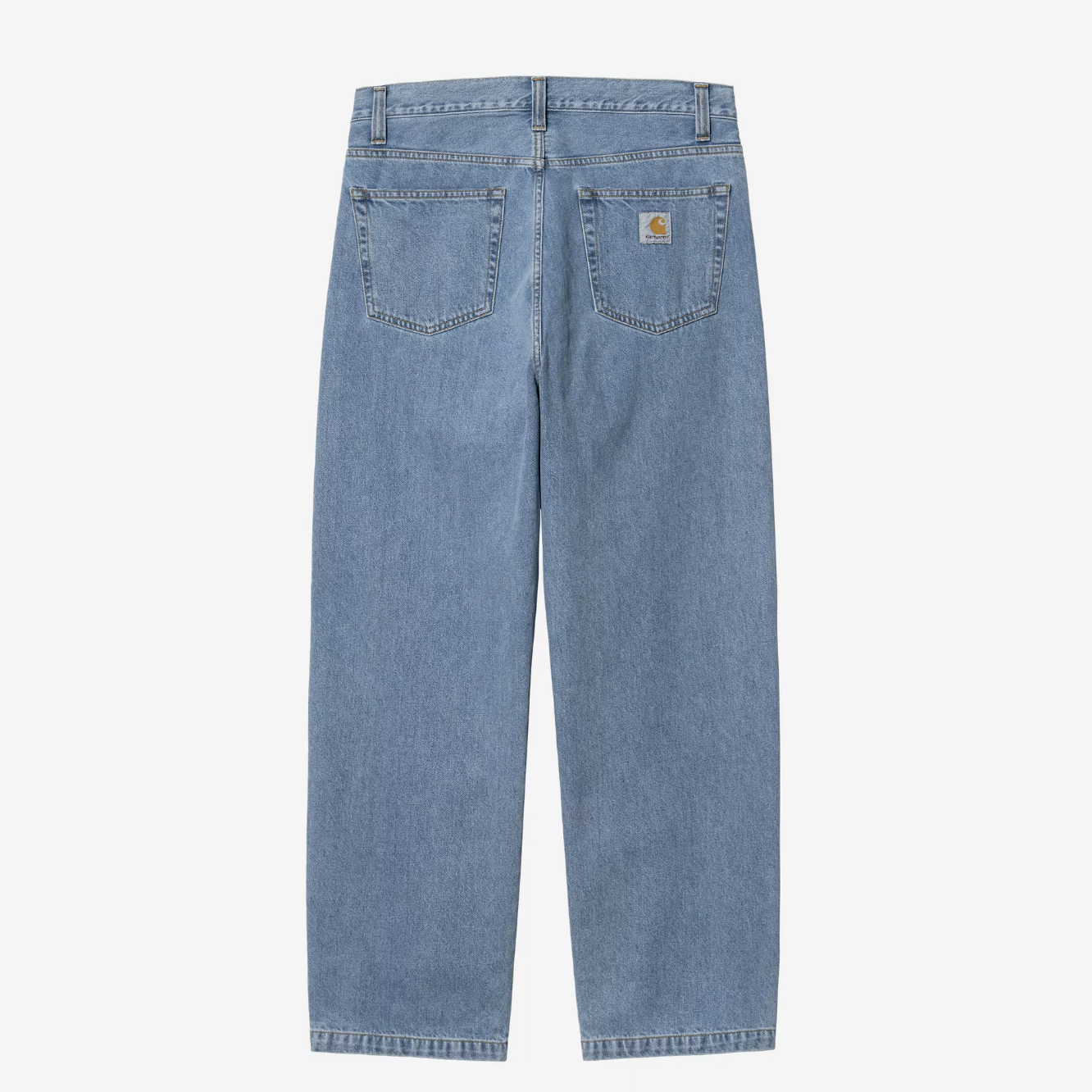 -(B5c01)-CARHARTT WIP LANDON PANT BLUE HEAVY STONE WASH 蘭登褲 淺色水洗藍 -I030468-0160