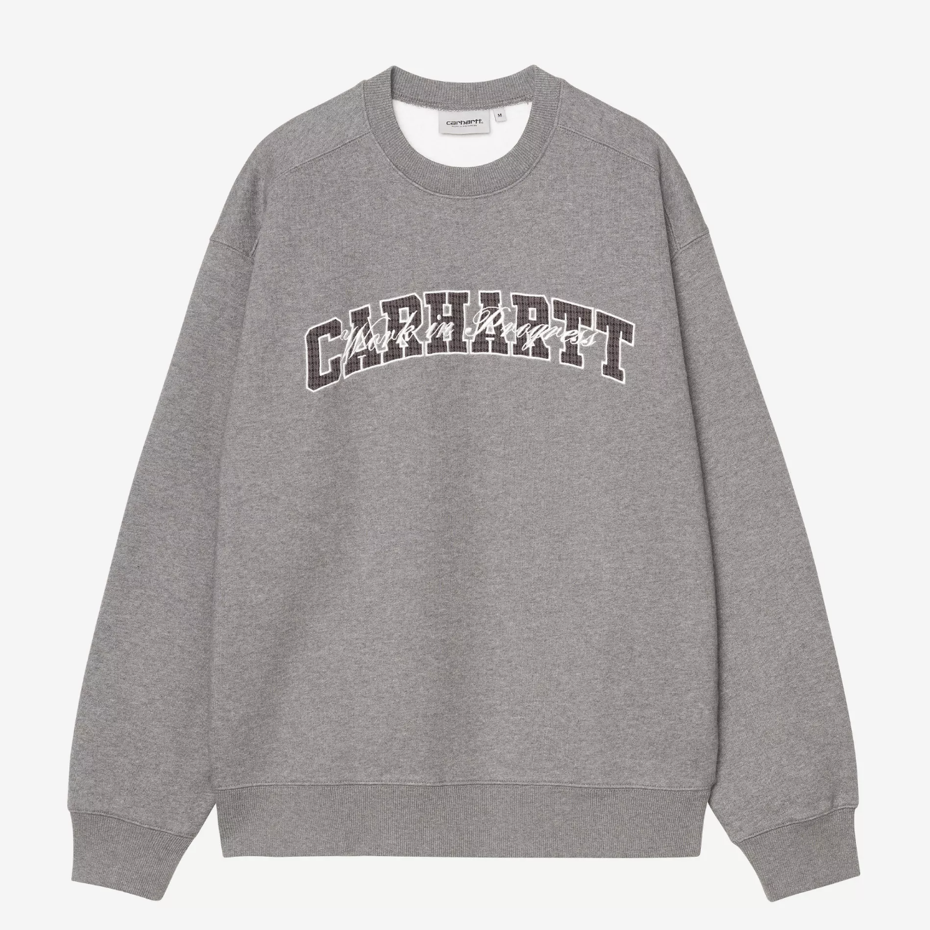 CARHARTT WIP BIG SCHOOL SWEATSHIRT LOGO 大學T 衛衣 -(B2c04)-棕色/-(B2d05)-灰色-I035648