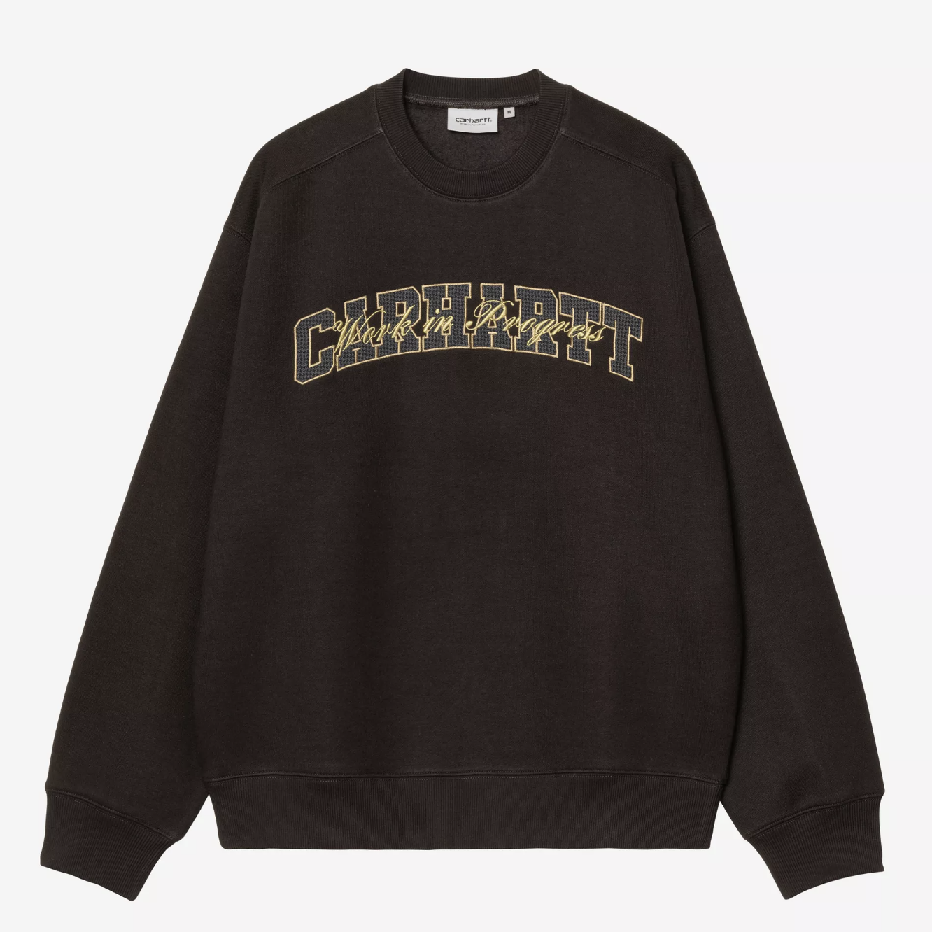 CARHARTT WIP BIG SCHOOL SWEATSHIRT LOGO 大學T 衛衣 -(B2c04)-棕色/-(B2d05)-灰色-I035648