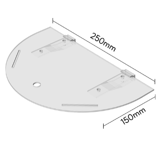 Comma Nine｜IBX Semi-Round Shelf｜IBX 專用半圓桌板