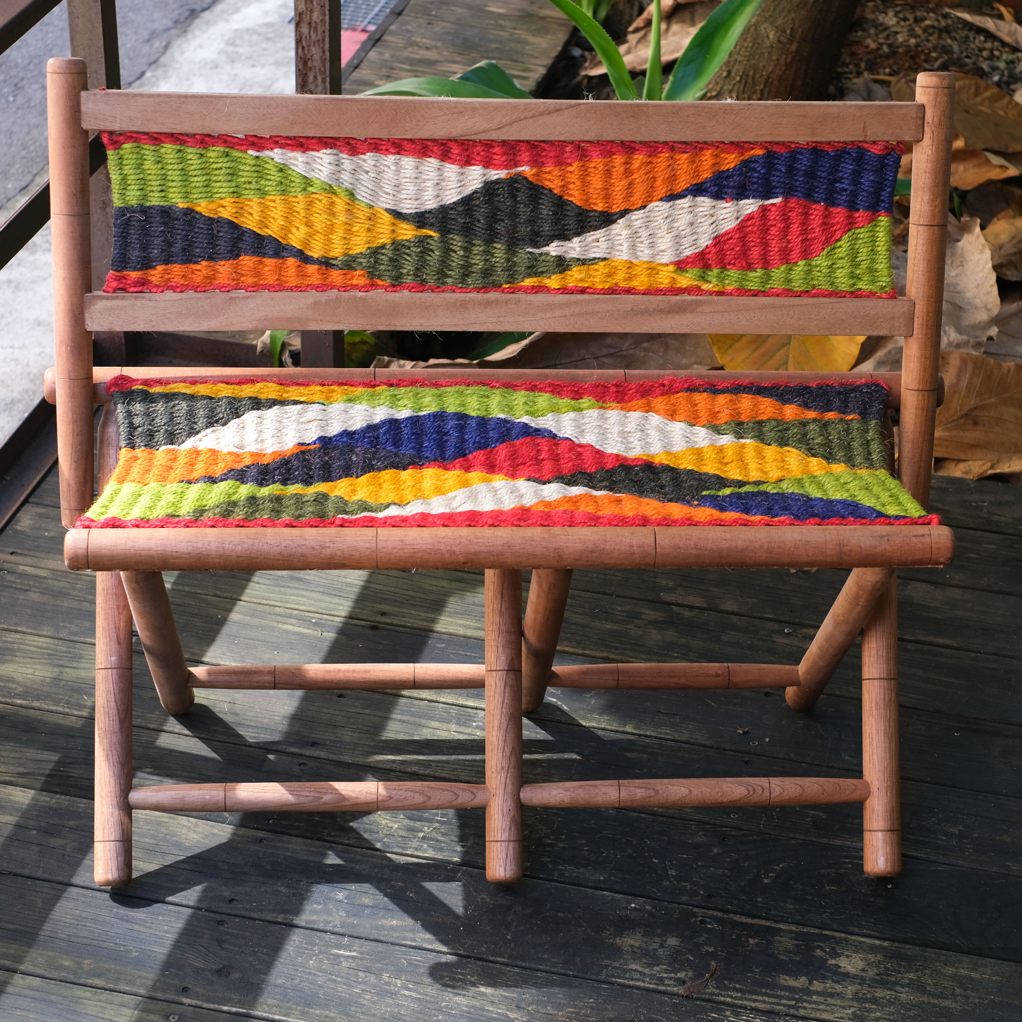 菲克編織椅｜靠背雙人椅｜哥倫比亞