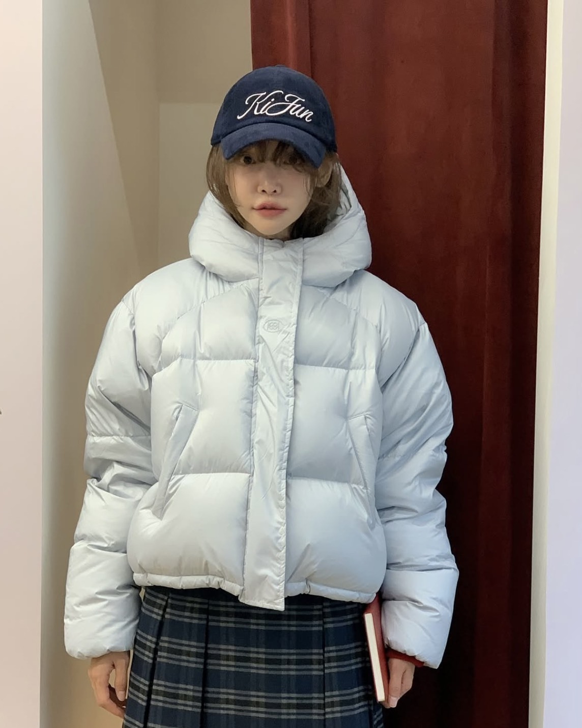 <韓國小眾品牌> Kijun 草寫燈心絨 老帽