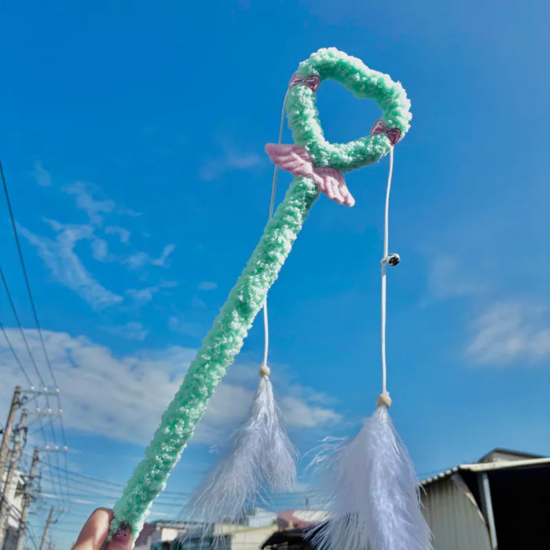 Studio H 魔法少女｜毛毛觸感逗貓棒 飄飄羽毛