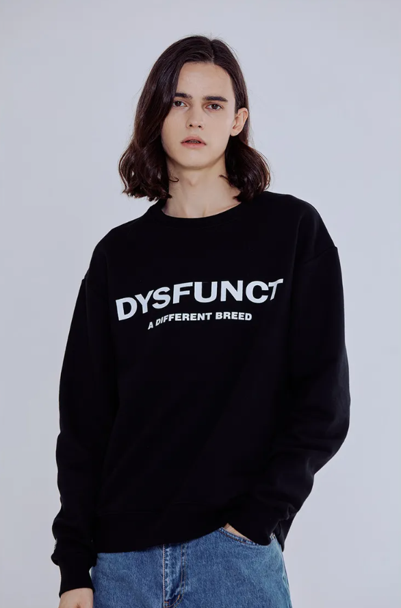 【韓國預購】AKR111404 Dysfunct Logo 圓領衛衣