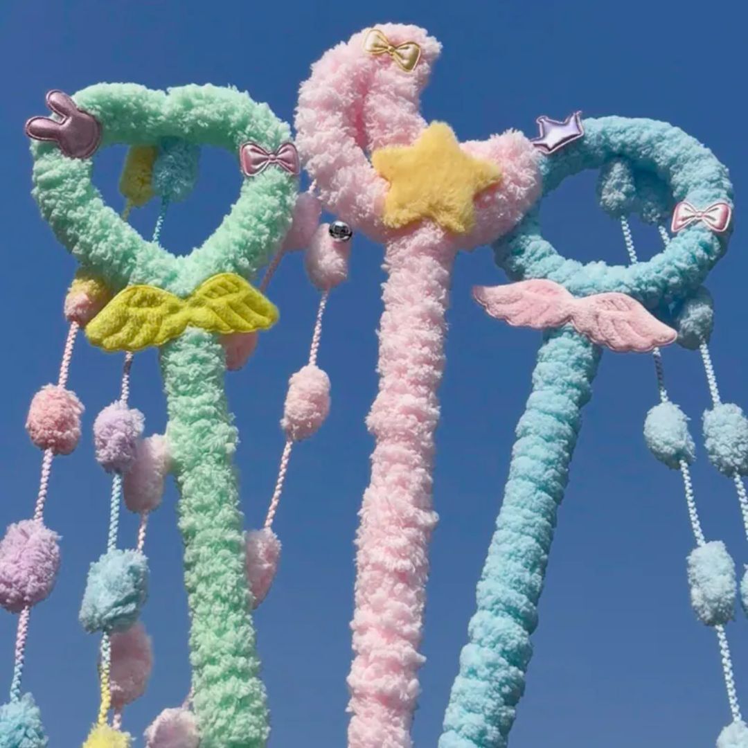 Studio H 魔法少女｜毛毛觸感逗貓棒 毛球款