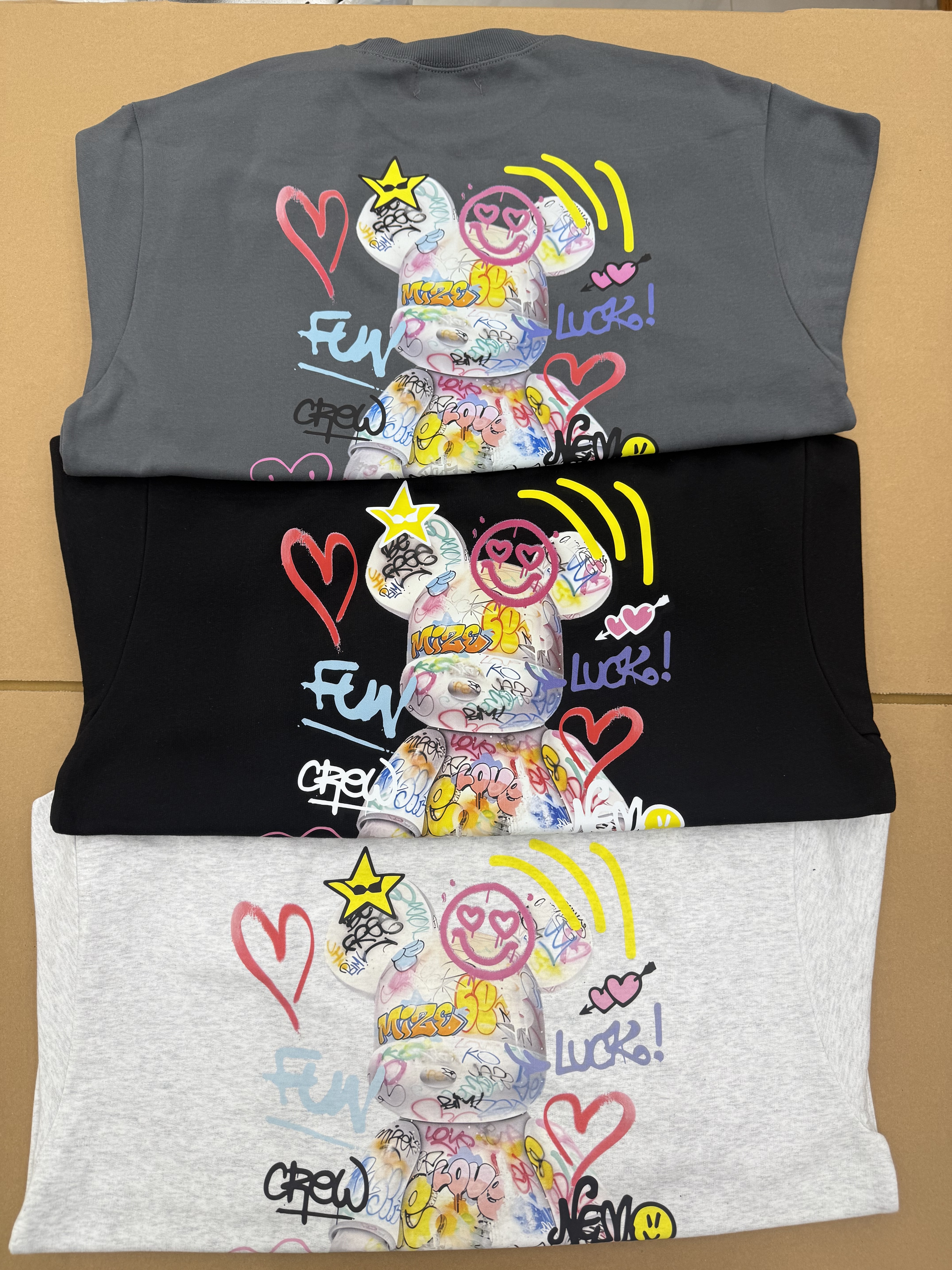 🇰🇷 韓國 BARON 潑墨熊仔衞衣（K11 BA699）