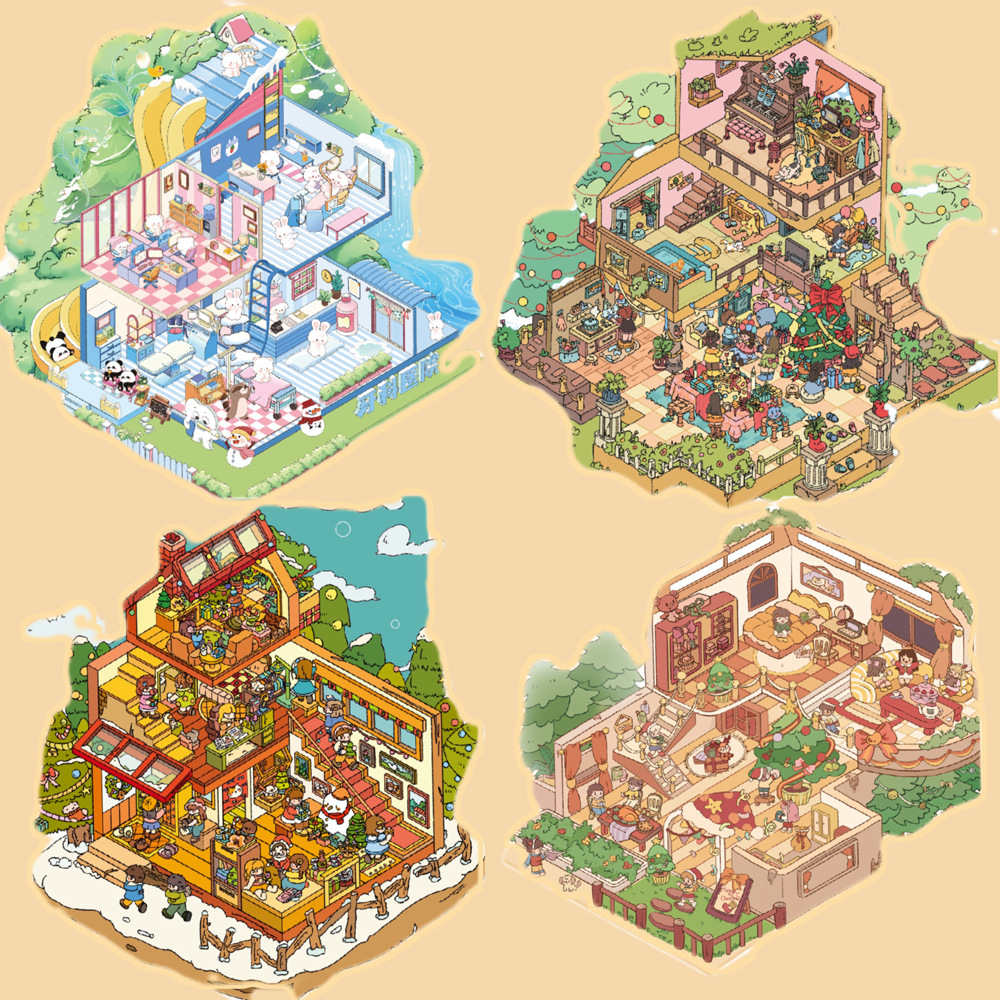 Bobo DIY Miniature Scenery Sticker Set